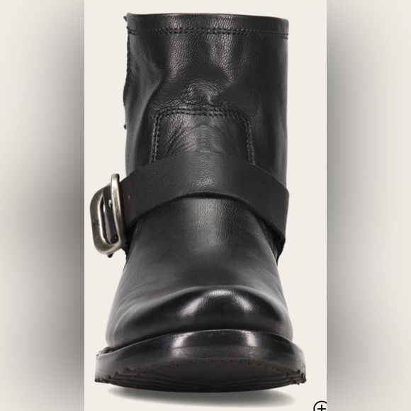 NEW FRYE VERONICA BOOTIE BLACK BUTTERY SOFT GENUINE LEATHER BOOTS SZ 8 - Picture 5 of 15